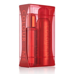 Colour Me Perfume 100 ML + Body Spray 150 ML Gift Set Red