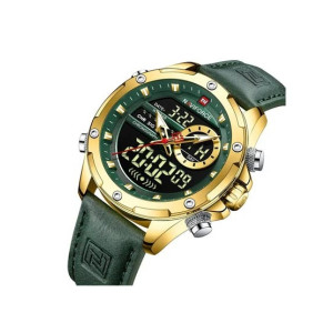 Naviforce Dual Time Exclusive Collection Men's Watch Green (NF-9208-4)