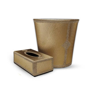 Appollo Tissue Box Holder and Dustbin Set