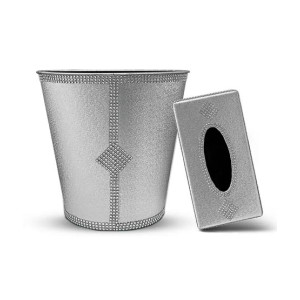 Appollo Tissue Box Holder and Dustbin Set