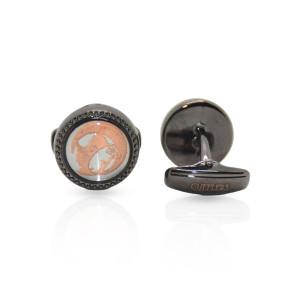 Cufflers Vintage Classic Black Circle - (1029)