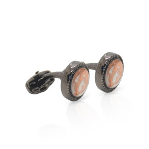 Cufflers Vintage Classic Black Circle - (1029)