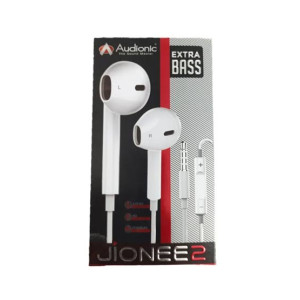 Audionic Jionee 2 Extra Bass Wired Handfree - White