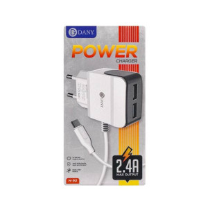 Dany 2.4A Android Fast Charger White (H-90)
