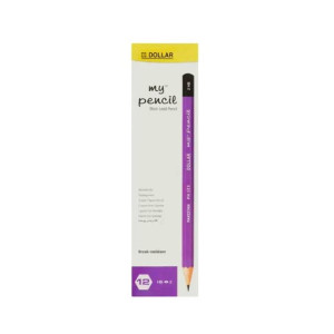 Dollar Black Lead Pencil - Pack Of 12