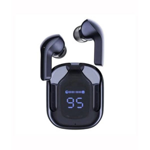 Air31 Wireless Earbuds Crystal Transparent - Black