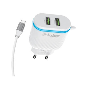 Audionic 2.4 amp Android Fast Charger White (S60)