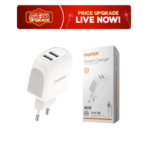 Faster 2.4A Fast Charging Android Charger White (V200)