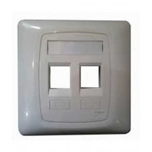 3M 2-Port Single Gang Faceplate (XF003849211)