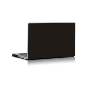 Muzamil Store Universal Laptop Steel Texture Back Protector - Black