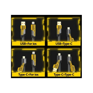 Asandukan 4 in 1 65W Fast Charging Data Cable 
