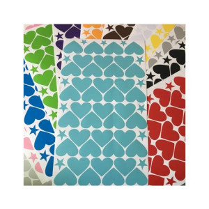 Little Heart Wall Sticker For Kids - Multicolours