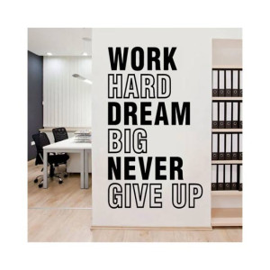 Motivational Quotes Inspiring Wall Sticker - Multicolor