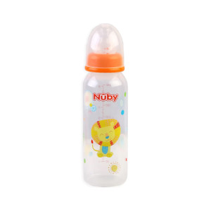Nuby Standard Neck Feeding Bottle Orange (NV03004)