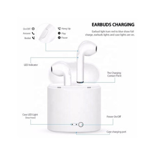 DFashionebay i7S TWS Wireless Bluetooth Earphones White