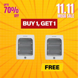 Electromax 800W Quartz Heater ([EMIH-1200]) Buy 1 Get 1 Free