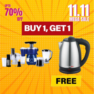 Electromax Food Factory (EMFF-6325) With Free Electric Kettle (EMKT-2700)