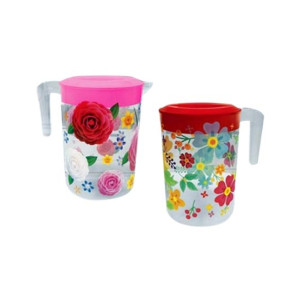 TPWfamily Flower Printed Water Jug Pack Of 2