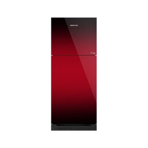 Kenwood Invertech Series Glass Door Freezer-On-Top Refrigerator 13 Cu.Ft Maroon (KRF-24457i-GD)