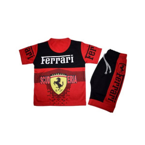 Komfy Ferrari Printed Suit For Boys Red (KBB145)
