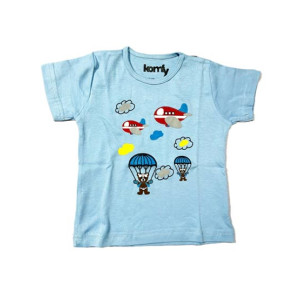 Komfy Aqua Shirt For Boys Sky Blue (KMF101)