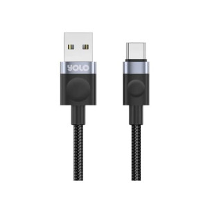 Yolo Flow USB to Type-C Fast Charging Cable Black (Y-076)