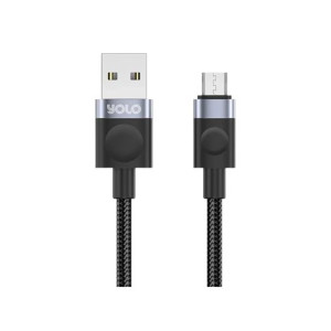 Yolo Flow USB to Micro-USB Fast Charging Cable Black (Y-078)