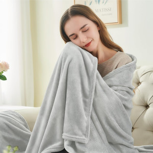 The Bedding Shop Plain Fleece light Grey