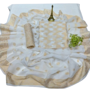 Shah Kamal Cotton Jacquard Fabrics Unstitched Suit For Women 3-Pcs