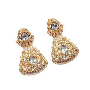 Azhari Traders Beautiful Elegant Earrings Golden