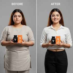 Vcare Natural Slim Fit Powder Eatable - 70gm