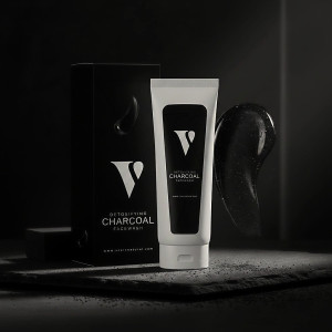 Vcare Natural Charcoal Facewash & Scrub - 75ml