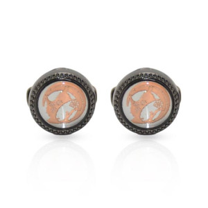 Cufflers Vintage Classic Black Circle - (1029)