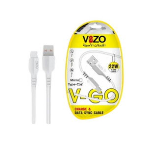 Vizo 22W Fast Charging Type-C Data Cable White