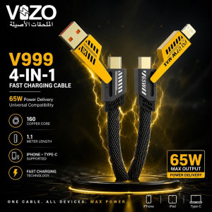 Vizo 4 In 1 Ultra Fast Multi-Mode Cable (V999)