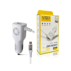 Vizo Diamond Car Charger With Built-in Micro Cable
