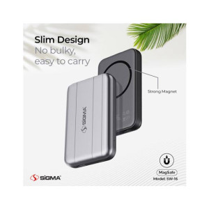 Sigma Wireless Power Bank 10000mAh SW-16 Mag Safe