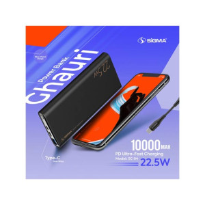 Sigma Ghauri Power Bank 10000mAh Black (SC-94)