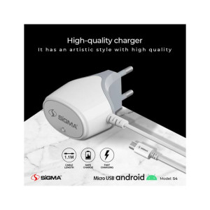 Sigma S4 Elite Fast Charger - White
