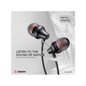 Sigma S21 Earphones - Black