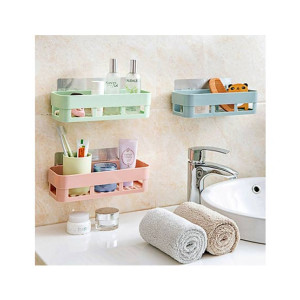 Promax Plastic Inter Design Bathroom Kitchen Organize Shelf Rack