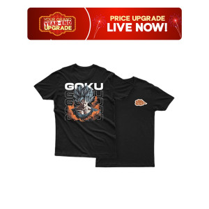 Genteez Goku Front and Back Digital Printed T Shirt For Men
