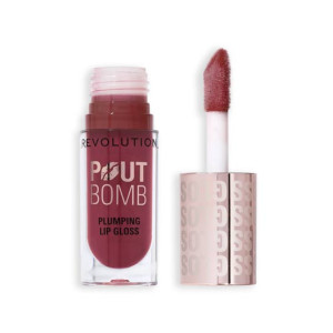 Revolution Pout Bomb Plumping Lip Gloss - Rosewood Rose Pink