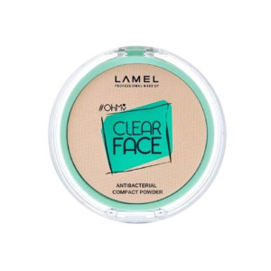 Lamel Oh My Clear Face Antibacterial Compact Powder 6gm - 401 Light Natural