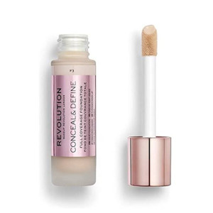 Revolution Conceal & Define Foundation 23ml - F3
