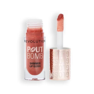 Revolution Pout Bomb Shimmer Lip Gloss - Nude Glow