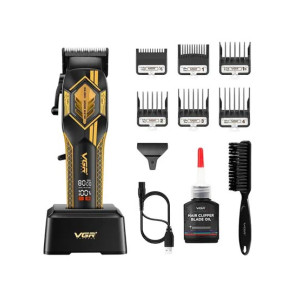 VGR 8000 RPM BLDC Motor Premium Hair Clippers Black - (V-119)