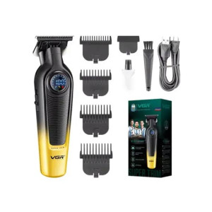 VGR Professional LED Hair Trimmer and Clipper Combo Set - (V-996-V-196)