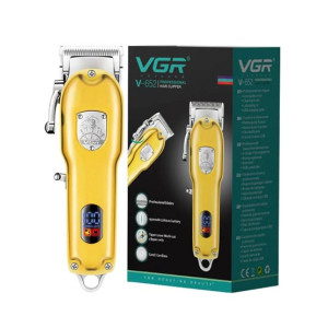 VGR Professional Cordless Hair Clipper With LED Display - (V-652)