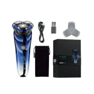 VGR Waterproof Hair Trimmer Blue - (V-305)